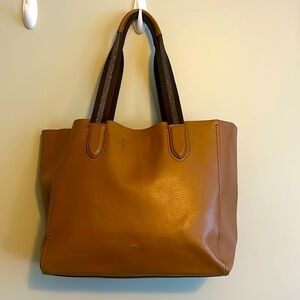 Coach Derby Tote Pebbled Leather read details very clean outside condition